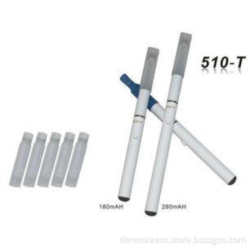 Manual Switch 9.2mm 510 E-Cigarette 300puffs With No Harmfu